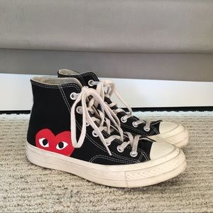 Comme des Garcons Black Converse High Tops